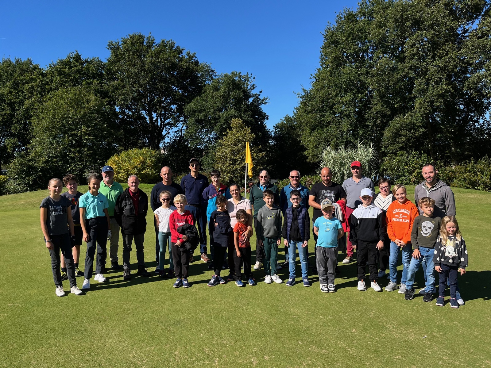 Reprise de l'école de golf sous le soleil